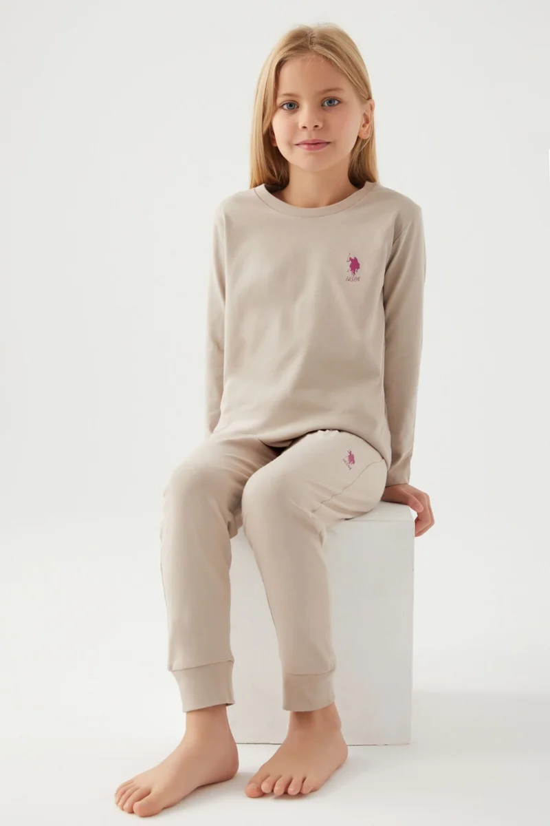U.S. Polo Assn. Asnn Girls Sand Pajama Set
