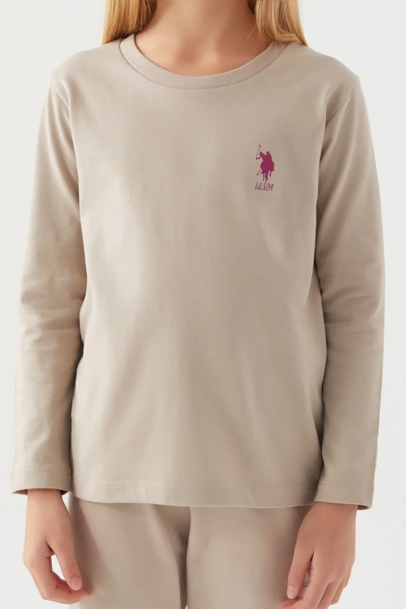 U.S. Polo Assn. Asnn Girls Sand Pajama Set