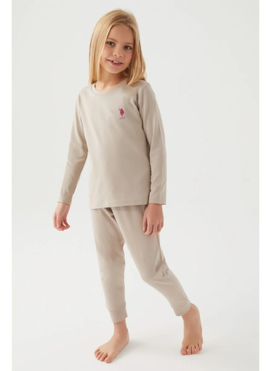 U.S. Polo Assn. Asnn Girls Sand Pajama Set