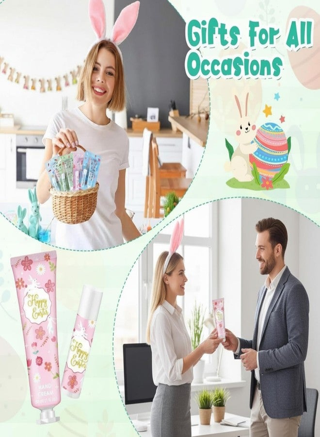 Loopeer 12 Sets Easter Basket Stuffers Bulk Hand Cream and Lip Balm Set Easter Basket Fillers Gifts for Adults Coworkers Women Men Spring Party Favors Travel Size Lotion Goodie Bag Gifts - Image 5