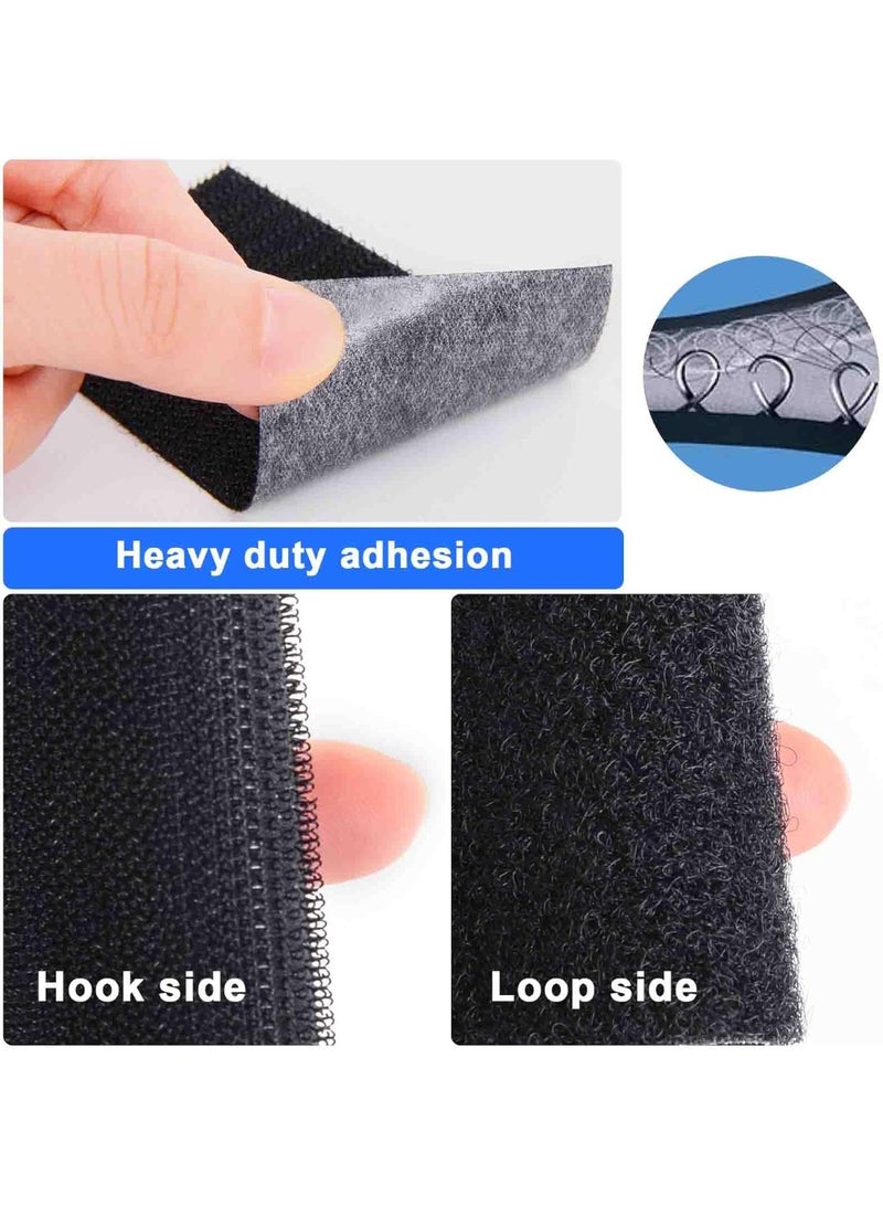 ثري ام 6 ازواج من شريط لاصق فيلكرو 4 انش × 8 انش، شريط لاصق ذاتي اللصق من نسيج النايلون المتشابك، شريط تثبيت شديد التحمل، شرائط تعليق صور، تثبيت مزدوج الجوانب للسجاد والسجاد - Image 5