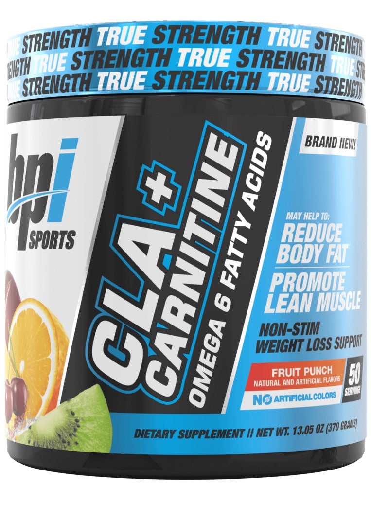 BPI Sports CLA + Carnitine Fruit Punch 50 Servings - Image 1
