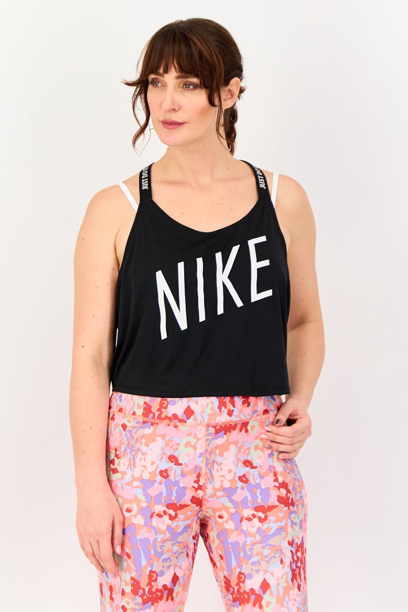 Nike Women Sportswear Fit Sleeveless Training Tank Tops, Black - Image 1