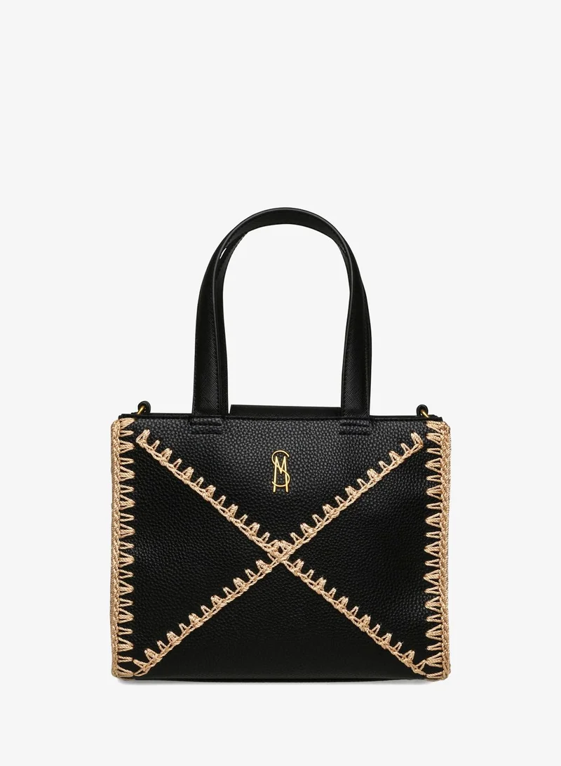 ستيف مادن Steve madden aris black/gold tote bag