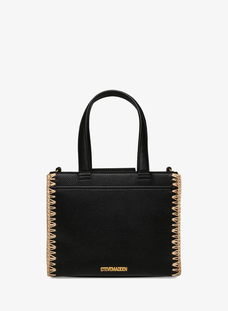 ستيف مادن Steve madden aris black/gold tote bag