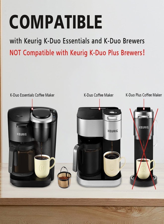 FOTRIC فلتر قهوة K Duo قابل لإعادة الاستخدام لماكينات تحضير القهوة K-Duo Essentials فقط - فلاتر قهوة لسلة الإبريق، ملحقات ماكينات تحضير القهوة K Duo Essentials قابلة لإعادة الاستخدام، عبوة واحدة - Image 2