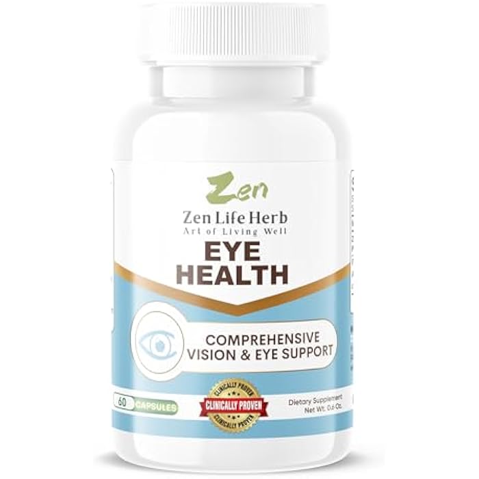 ZEN LIFE HERB Eye Health with Panax Notoginseng Astaxanthin Lutein and Zeaxanthin (60 Capsules) | GMP Certified - Image 1