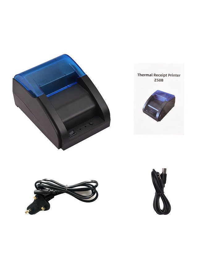 Generic - 58mm Thermal Receipt Printer Direct Thermal USB&BT Connection for Ticket Bill Printing Compatible with iOS Android Windows System ESC/POS Print Commands - Image 1