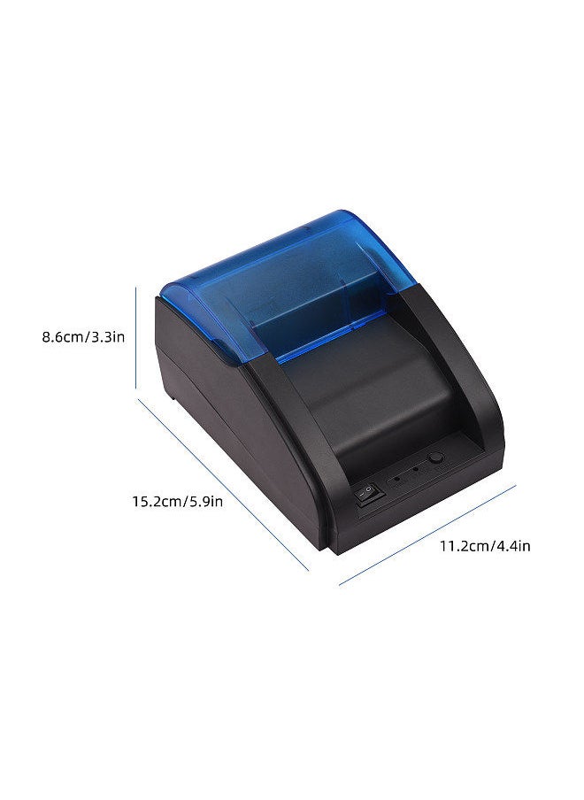 Generic - 58mm Thermal Receipt Printer Direct Thermal USB&BT Connection for Ticket Bill Printing Compatible with iOS Android Windows System ESC/POS Print Commands - Image 1