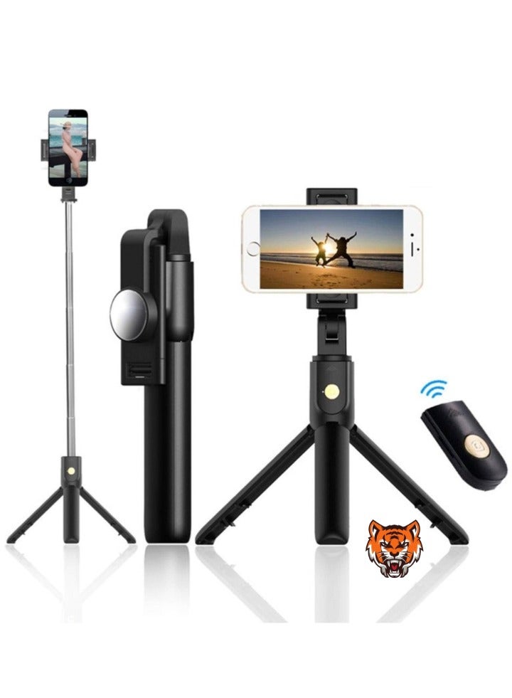 TIGER "Tripod Selfie Stick – All-in-One Live Broadcast Stand with Bluetooth for Horizontal & Vertical Mobile Shooting" - Image 2