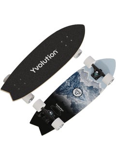 Yvolution Yvolution Dynamo Cruiser LED Skateboard (76 cm, Blue)  - Image 1