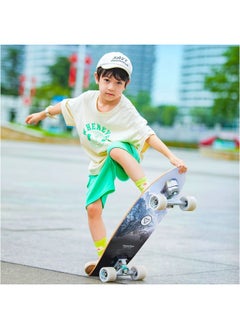 Yvolution Yvolution Dynamo Cruiser LED Skateboard (76 cm, Blue)  - Image 3