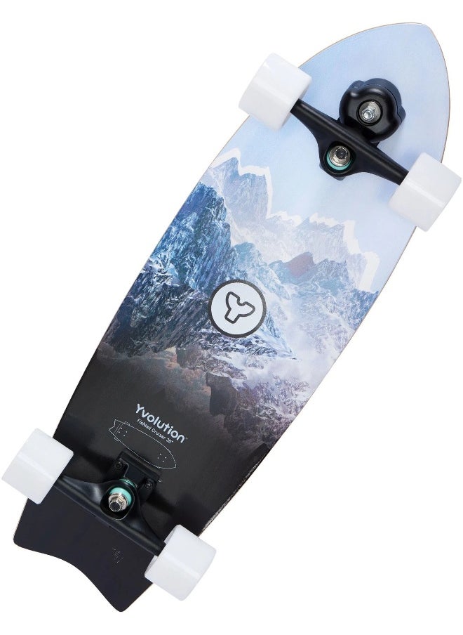 Yvolution Yvolution Dynamo Cruiser LED Skateboard (76 cm, Blue)  - Image 2