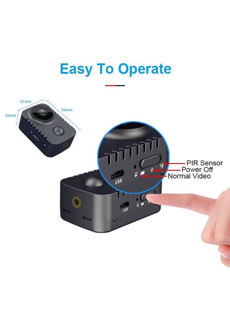 Generic - Mini Body Wireless 1080P Security Pocket Motion Activated Small Nanny Camera - Image 1