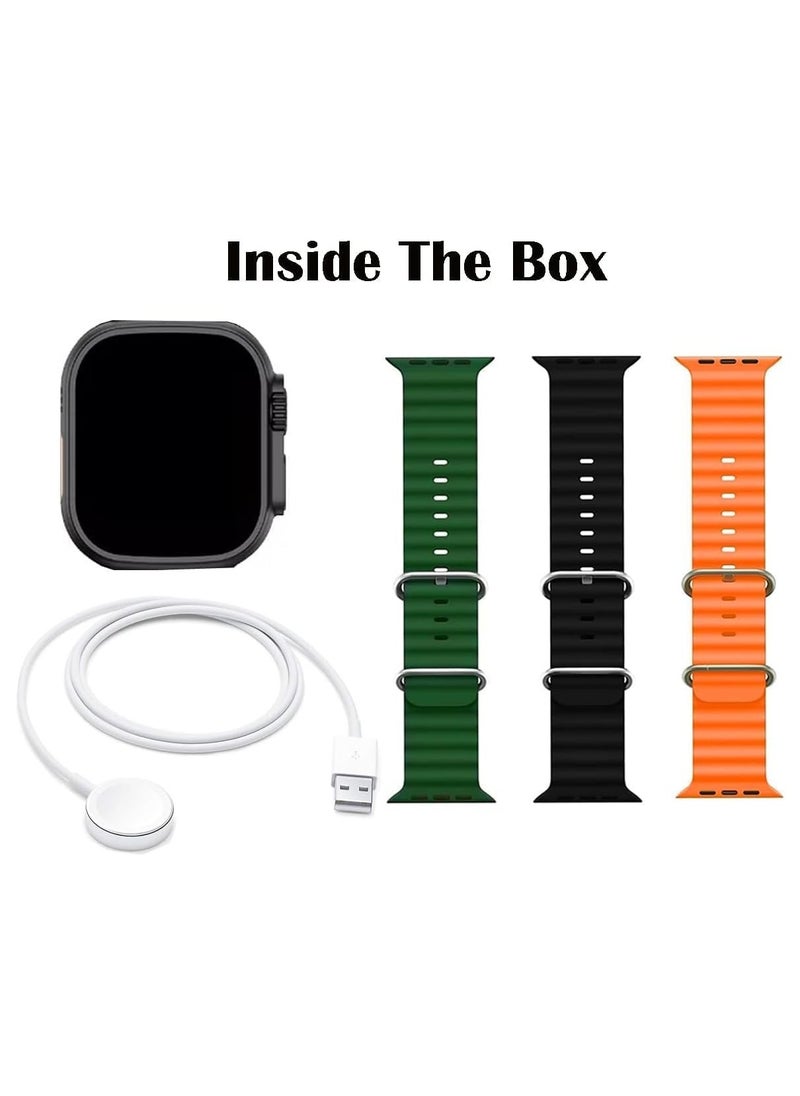 Telzeal TC 5G Smart Watch With Sim Slot 3 Pair Strap And Wireless Charger For Gents And Ladies  - Image 2