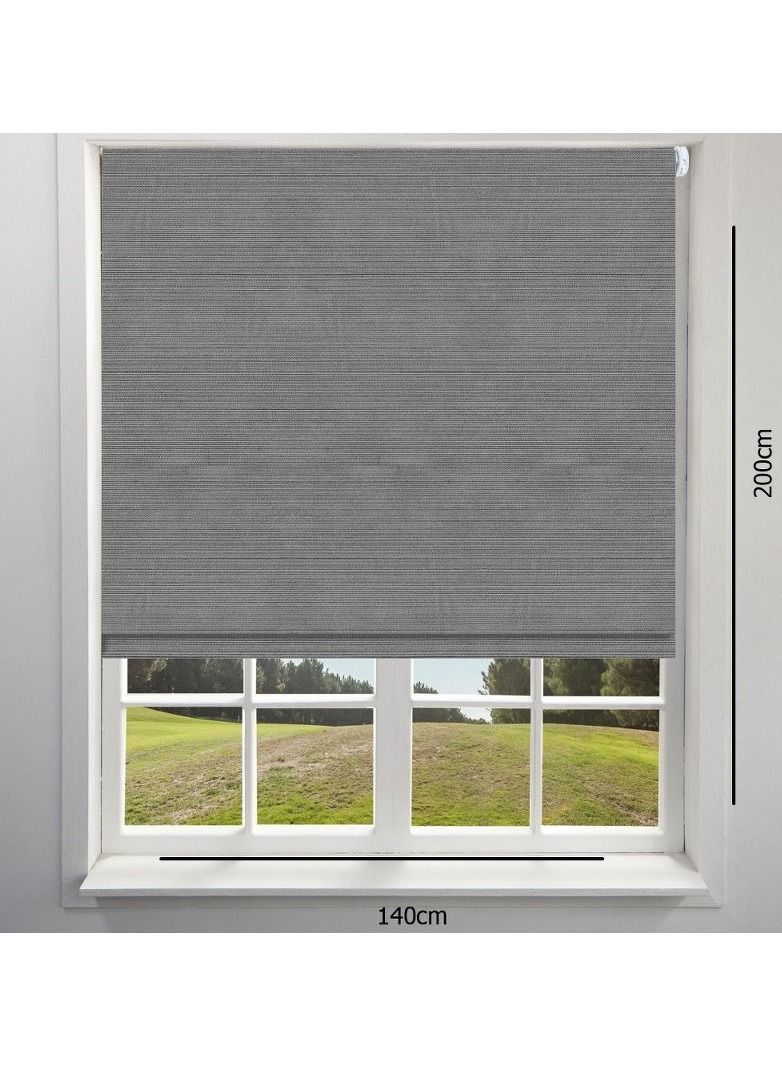 Home Gallery Sunlight roller blinds Half Shading 140*200 cm gray - Image 1