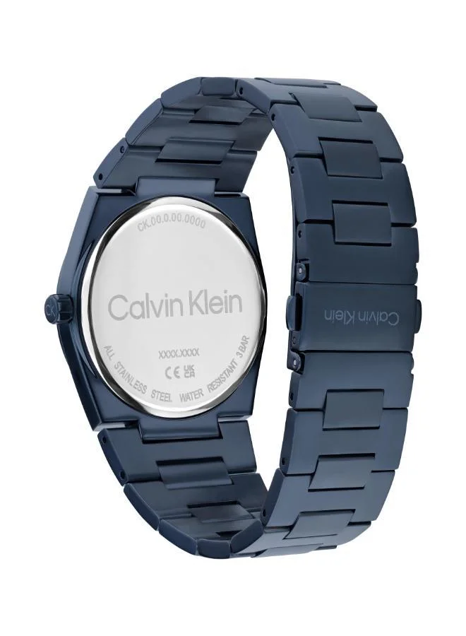 Calvin Klein  Ionic Plated Blue Steel Quartz Basic Slim Watch for Men | Best Price UAE