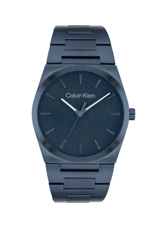 Ionic Plated Blue Steel Quartz Basic Slim Watch