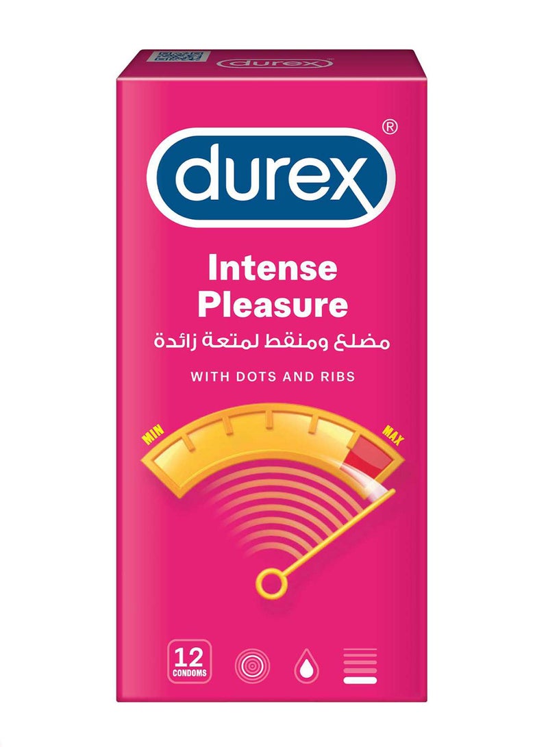 Pack of 12, Intense Pleasure Condoms
