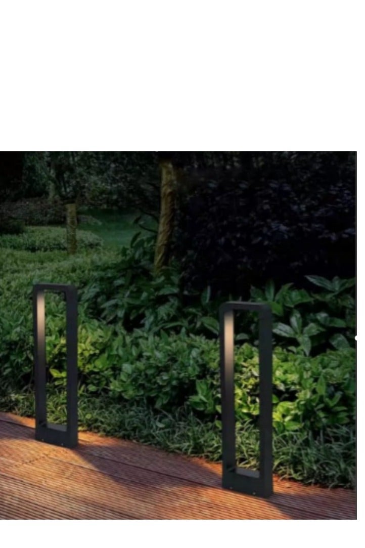 Bestar 10W LED Bollard Path Light, 80cm Outdoor Standing Lamp, IP65 Waterproof, 3000K Warm White, Black Aluminum Garden Light for Pathway, Lawn, Landscape - Image 2
