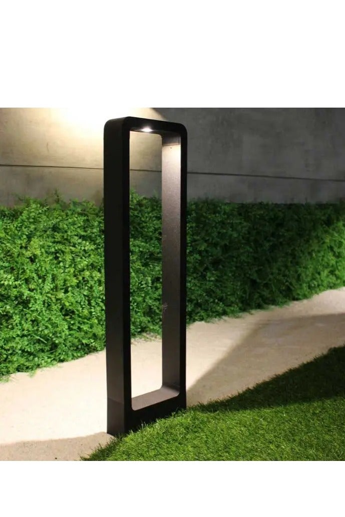 Bestar 10W LED Bollard Path Light, 80cm Outdoor Standing Lamp, IP65 Waterproof, 3000K Warm White, Black Aluminum Garden Light for Pathway, Lawn, Landscape - Image 4