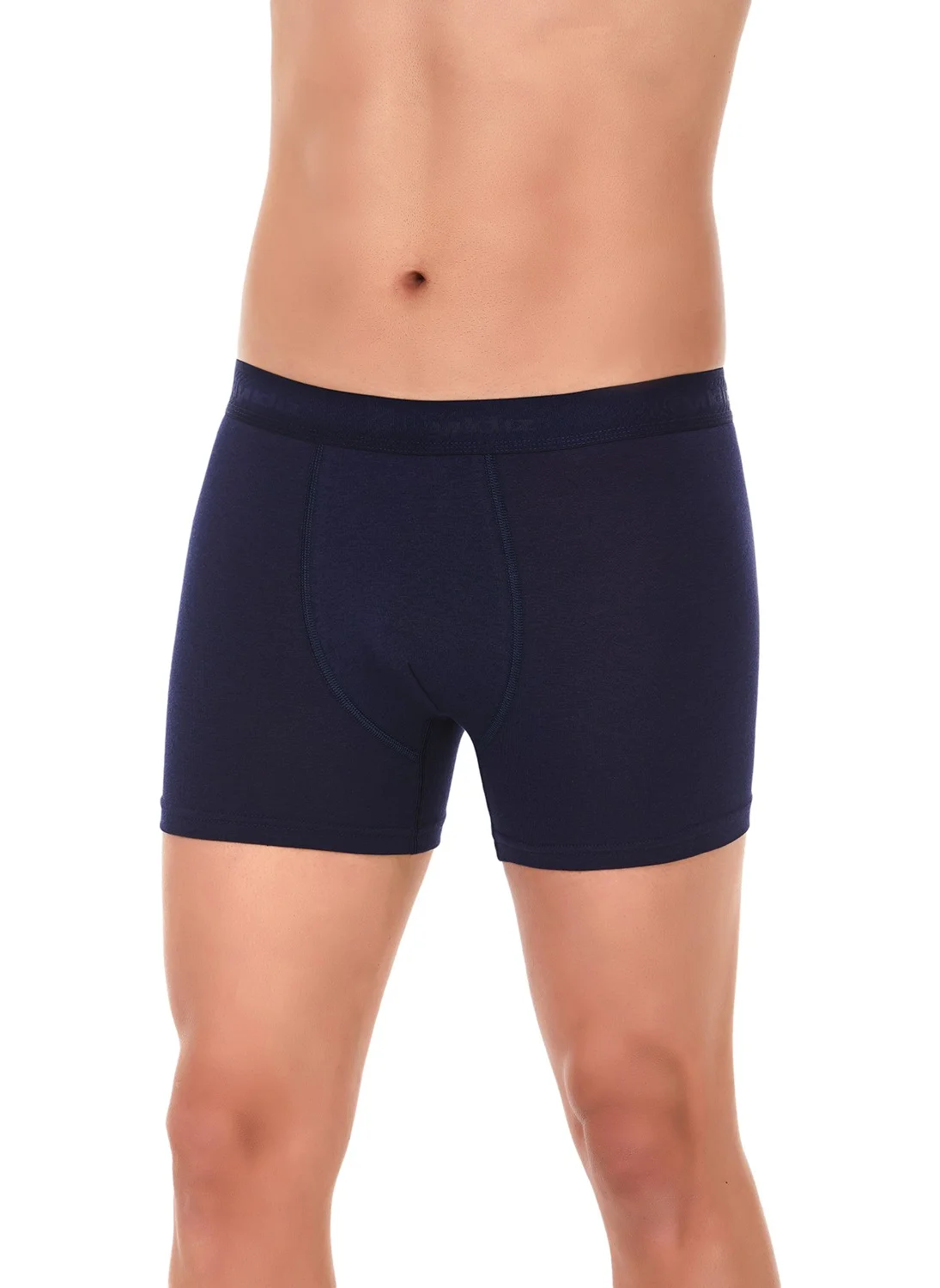 Yıldız Çamaşır Yıldız Underwear Modal Navy Blue Classic Men's Boxer 2 Pieces