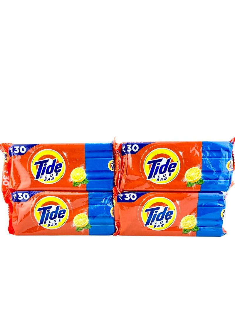 تايد صابونة تايد بلو للتنظيف العميق للملابس البيضاء والناعمة 250 جرام × عبوة من 4 قطع - Image 1