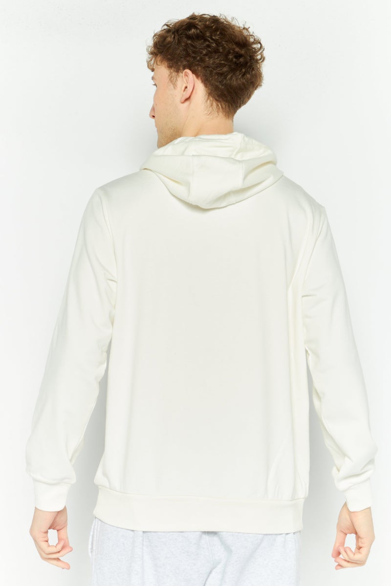 SKECHERS Men Sportswear Fit Long Sleeve Outdoor Hooded Sweatshirt, Off White  - Image 4