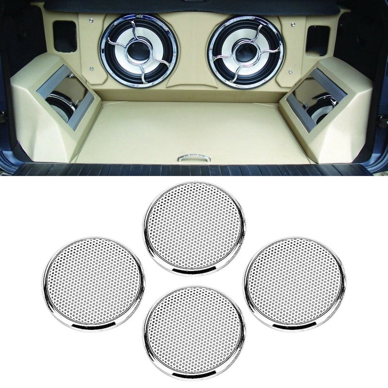 4pcs 1inch Audio Speaker Grille Protective Decorative Audio Speaker White Mesh Grille - Image 4