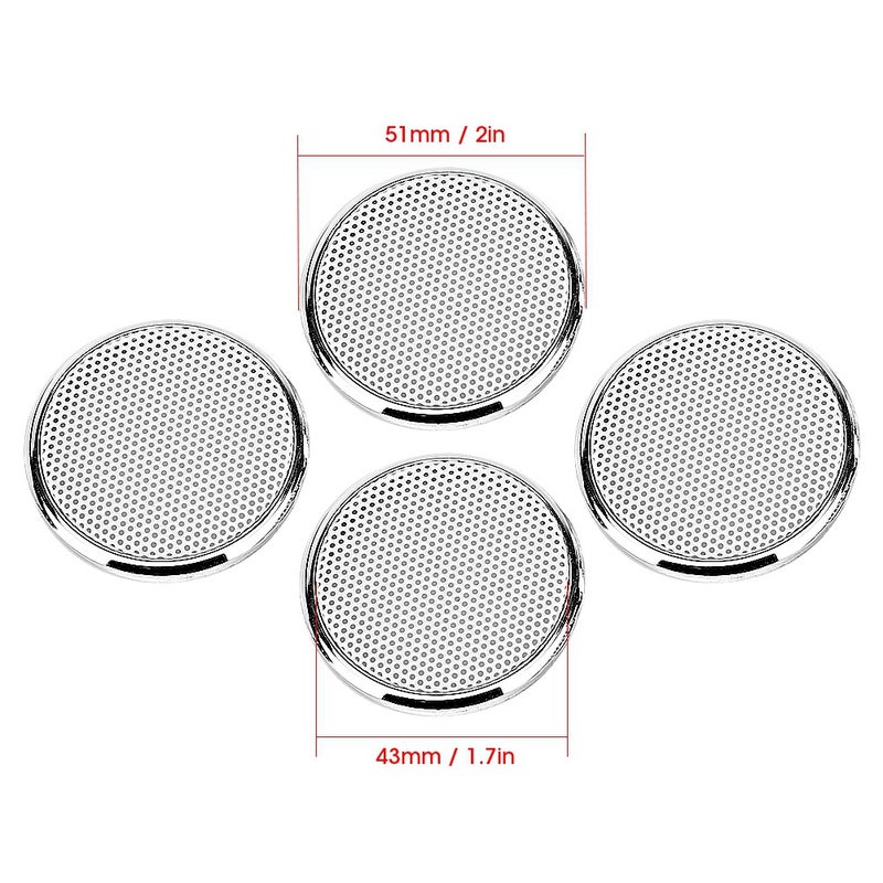 4pcs 1inch Audio Speaker Grille Protective Decorative Audio Speaker White Mesh Grille - Image 5