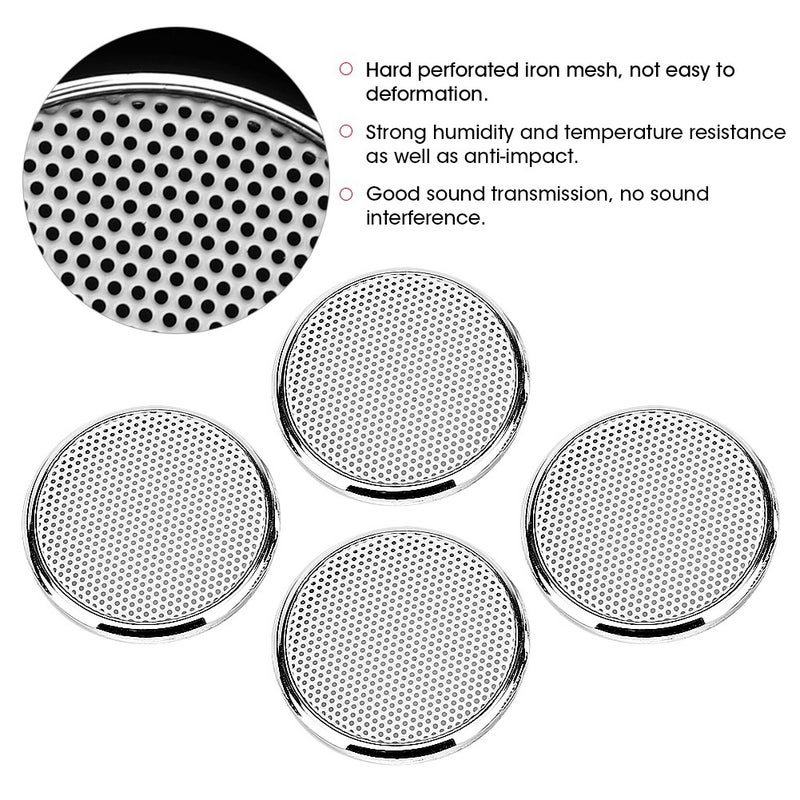 4pcs 1inch Audio Speaker Grille Protective Decorative Audio Speaker White Mesh Grille - Image 2
