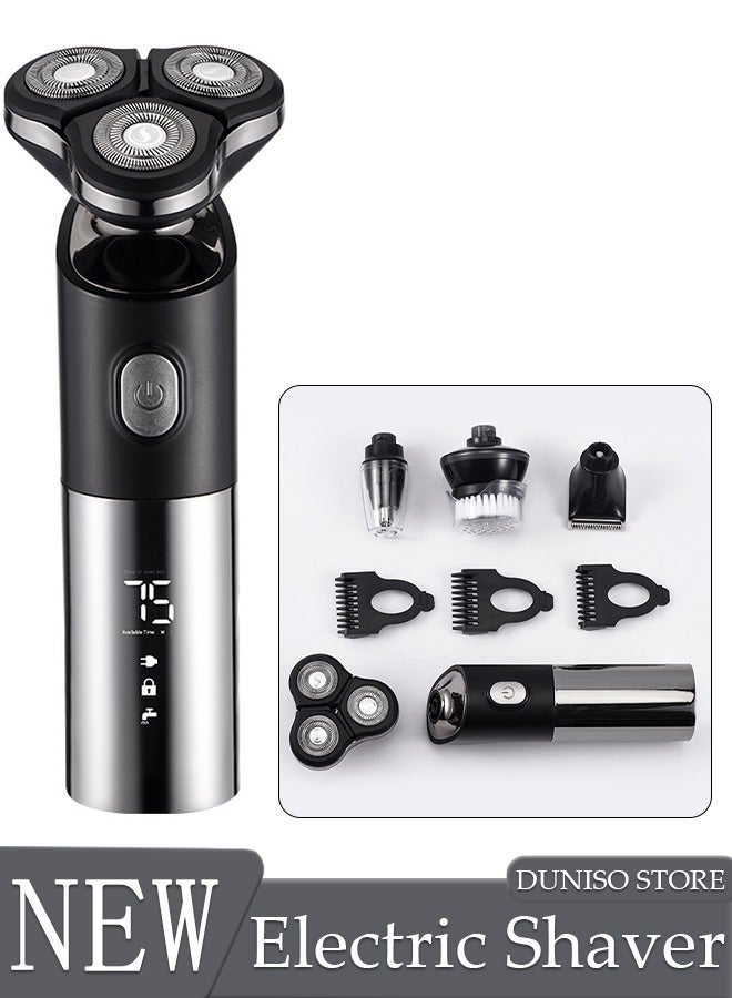 DUNISO Smart Shaver Portable Electric Shaver with LED Display Shaver  Waterproof Powerful Storm Shaver for Men Electric Razor, Portable USB Shaver for Travel - Image 1