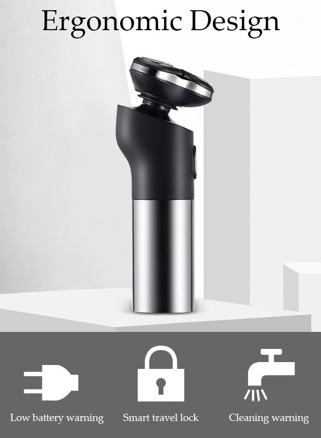 DUNISO Smart Shaver Portable Electric Shaver with LED Display Shaver  Waterproof Powerful Storm Shaver for Men Electric Razor, Portable USB Shaver for Travel - Image 4