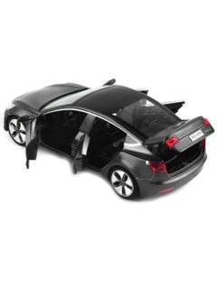 Swift Tesla Model Y Toy Cars 1/32 سبيكة Diecast نموذج سيارة، سحب نموذج Y نموذج سيارة مع الضوء والصوت، Tesla Big Model Y نموذج سيارة مناسبة للأطفال البالغين هدية عيد ميلاد (أسود)  - Image 3