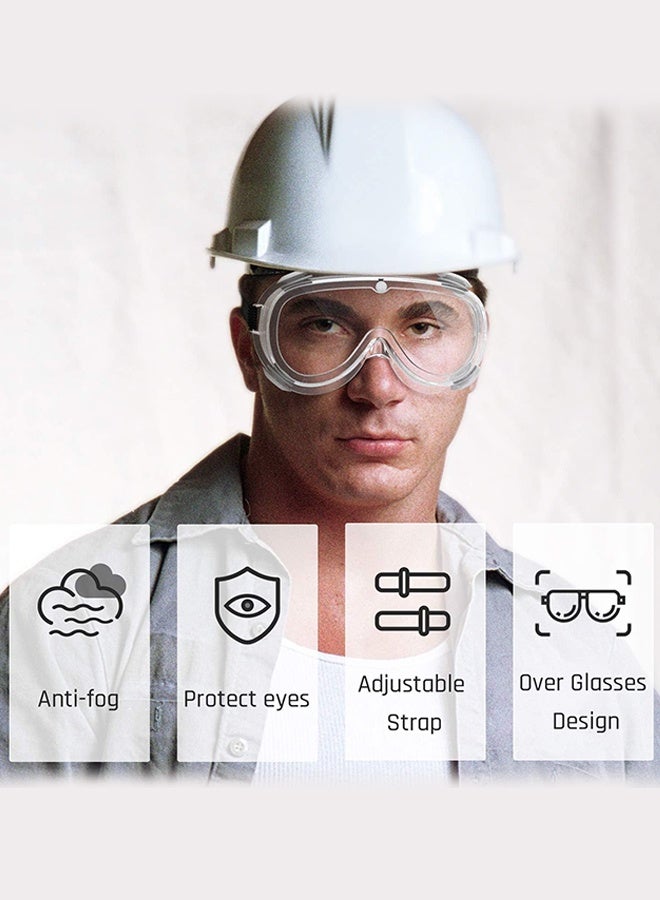 Sweet Life Safety Goggles Medical Goggles Fit Over Eyeglasses Anti-Fog Safety Glasses Clear Lab Goggles chemistry Protective Eyewear - Image 3