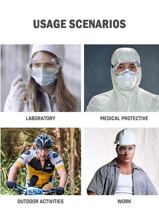 Sweet Life Safety Goggles Medical Goggles Fit Over Eyeglasses Anti-Fog Safety Glasses Clear Lab Goggles chemistry Protective Eyewear - Image 4