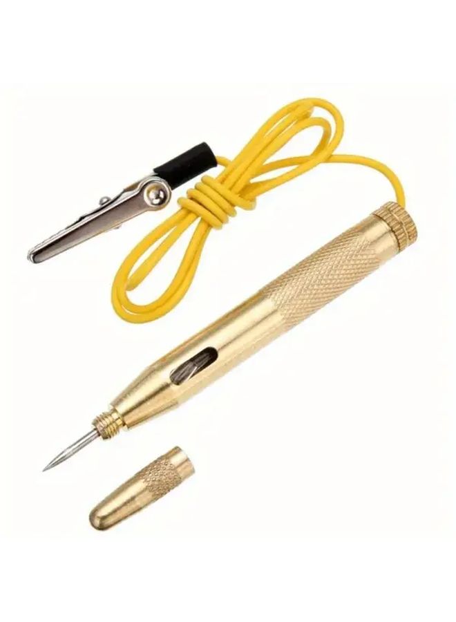 Compact Heavy Duty Copper DC Voltage Tester Probe 6V 12V 24V Automotive Circuit Diagnostic Tool 1Set - Image 2