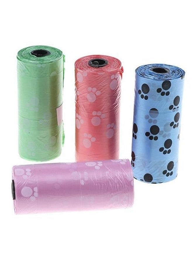 أكياس فضلات الحيوانات الأليفة سميكة للغاية وقوية ومقاومة للتسرب من البلاستيك لالتقاط النفايات وأكياس قمامة قابلة للتحلل البيولوجي 5 لفات في عبوة واحدة أكياس فضلات - متعددة الألوان (75 كيس فضلات) - Image 1