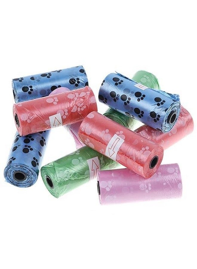 أكياس فضلات الحيوانات الأليفة سميكة للغاية وقوية ومقاومة للتسرب من البلاستيك لالتقاط النفايات وأكياس قمامة قابلة للتحلل البيولوجي 5 لفات في عبوة واحدة أكياس فضلات - متعددة الألوان (75 كيس فضلات) - Image 4