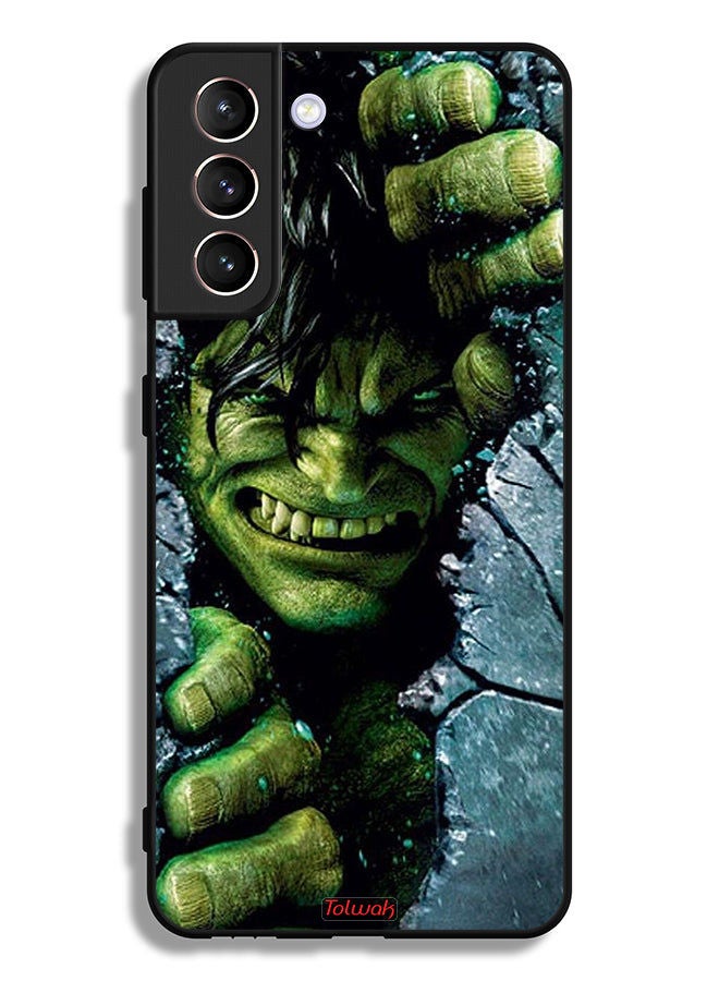 Tolwak Samsung Galaxy S21 Plus 5G Protective Case Cover Incredible Hulk - Image 3