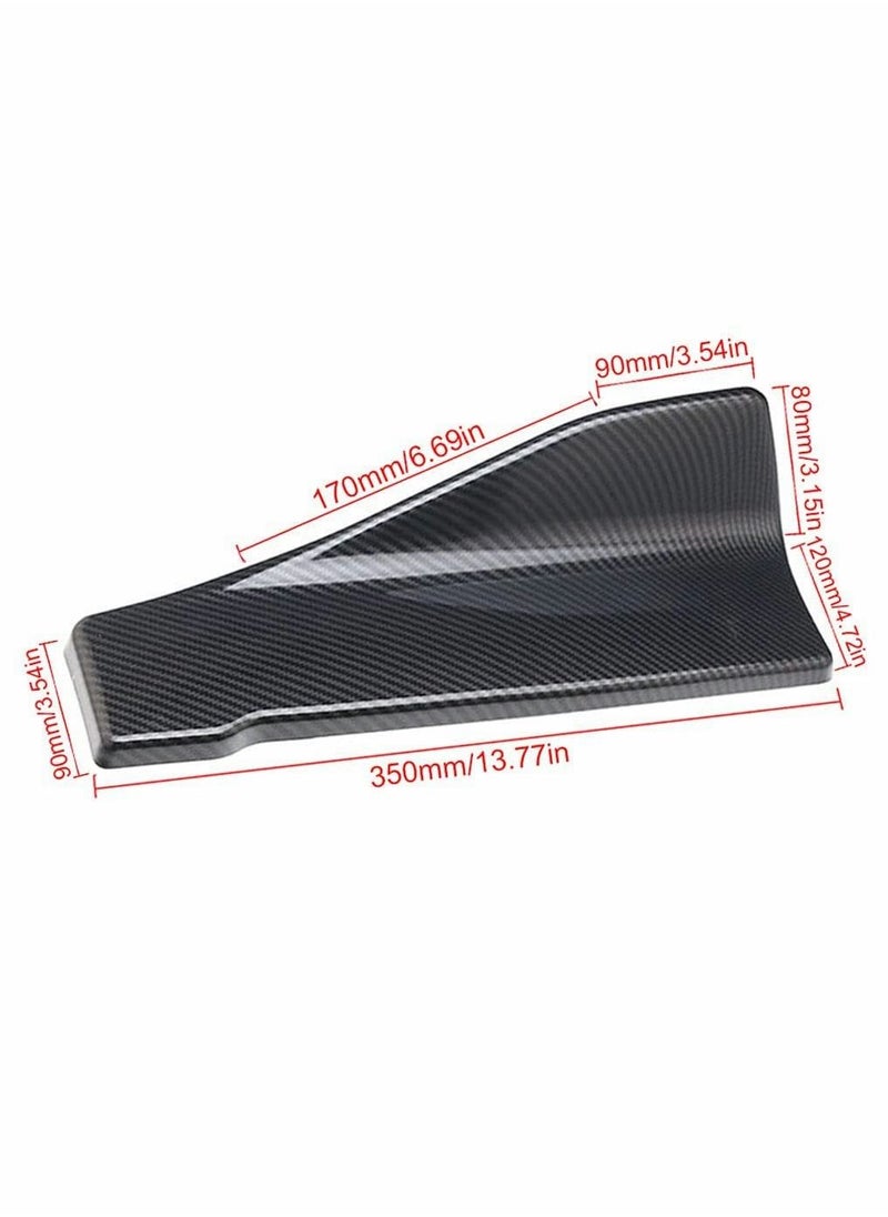 SYOSI Car Rear Bumper Lip Lower Corner Valance Covers Carbon Fiber Diffuser Splitter Universal Automotive Side Body Lip Spoiler Chin Skirt Protector 2pcs  - Image 4