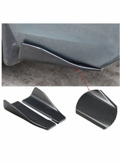 SYOSI Car Rear Bumper Lip Lower Corner Valance Covers Carbon Fiber Diffuser Splitter Universal Automotive Side Body Lip Spoiler Chin Skirt Protector 2pcs  - Image 2