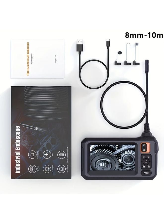 Orange 8mm Single Lens 4.3 Inch IPS LCD Industrial Endoscope IP67 Waterproof Camera - Image 1