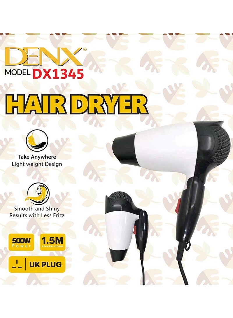 Denx A Folding Hair Dryer With A Loaded And Lightweight Design To Soften And Dry Hair - Image 3