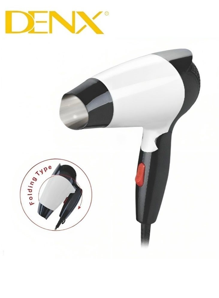 Denx A Folding Hair Dryer With A Loaded And Lightweight Design To Soften And Dry Hair - Image 1