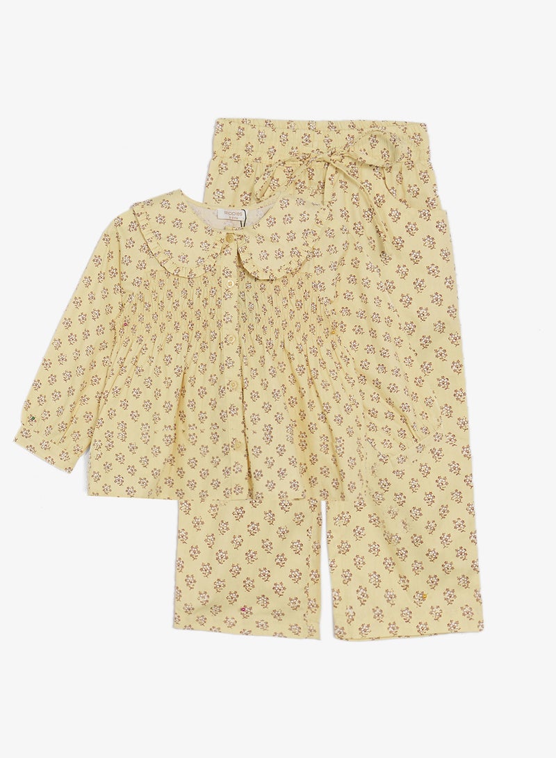 ريبلز مع نمشي طقم بناتي قطعتين بطبعة شاملة - Image 1