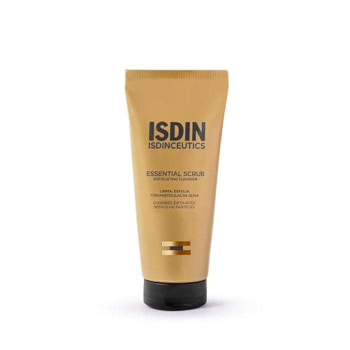 ISDIN Essential Scrub, Daily Cleansing Gel with Gentle Exfoliating Particles, 100g - Image 1