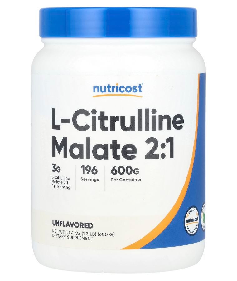 Nutricost L-Citrulline Malate 2:1 Unflavored 21.4 oz (600 g)