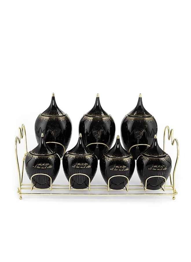 Lotus Porcelain - Spices Set 8 Piece Louts assorted shapes - Image 1