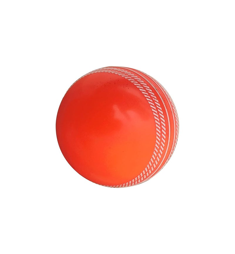 IFOLDUP Rubber Synthetic Cricket Ball i10 -Poly Hard Ball for Indoor and Outdoor TrainingSet of 2 (Orange+White Pack of 02) - Image 2